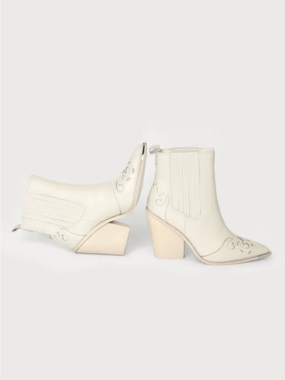 STEVE MADDEN TRIM BONE MULTI LEATHER WESTERN BOOTIES – SIZE 8 – BRAND NEW W/ BOX